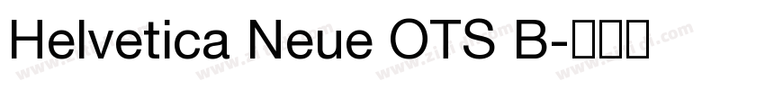Helvetica Neue OTS B字体转换